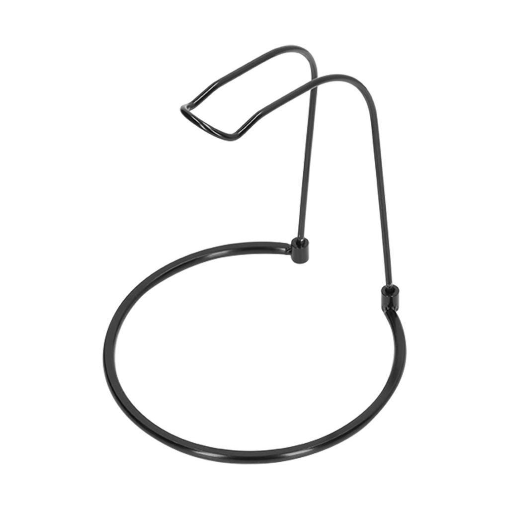   Reel Rack Stainless Steel Short Type U Shaped Upper Frame Round Base Lightweight Detachable Fishing Gear Stand