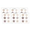 6 Pcs Boho Star Wall Stickers, Neutral Beige and Brown Waterproof Aesthetic Stickers, Removable Self-Adhesive Nursery Bedroom Living Room Home