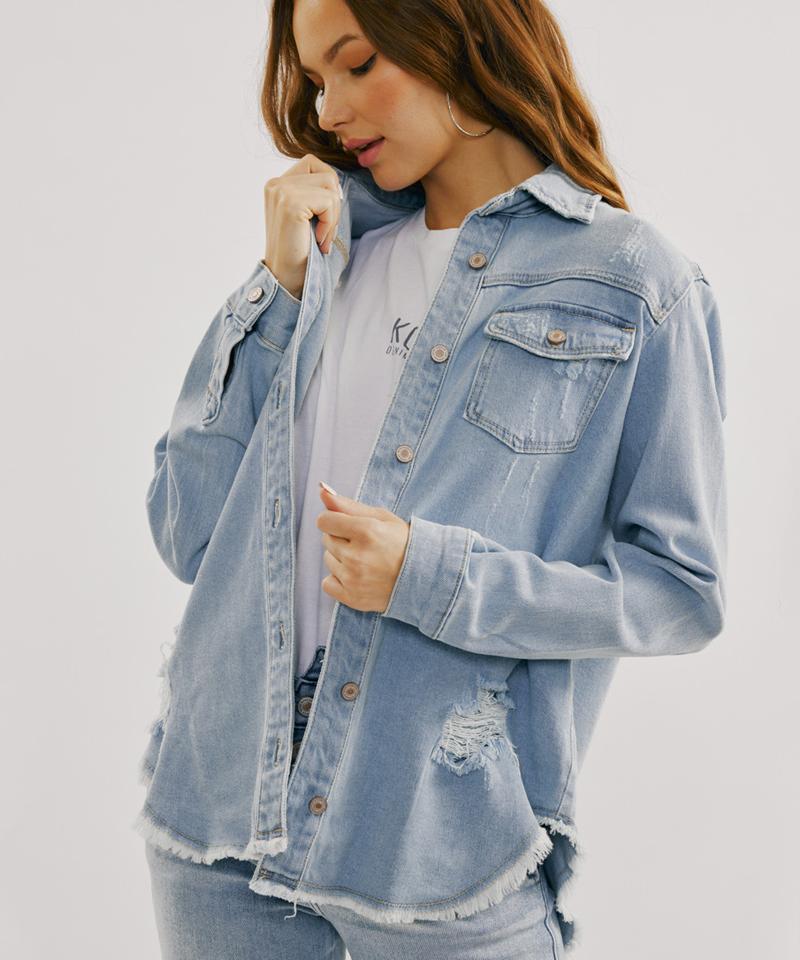 Cancan Denim Shirt Lori Indigo Blue Light/M