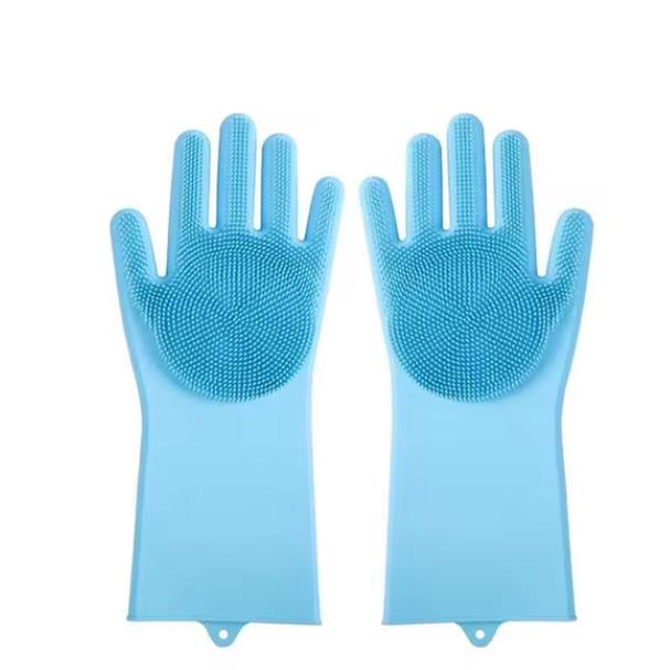 Silikonowe rękawice do zmywania naczyń, mycia warzyw, wodoodporne rękawice domowe, narzędzie do czyszczenia kuchni, trwałe i odporne na oparzenia