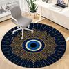 1pc Eagle Eye Mandala Office Round Area Rug, Indoor Mat Suitable For Office, Under Office Chairs Bedroom Living Room Home Decor, Room Deco