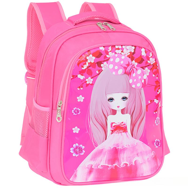 New Cartoon Cute School Backpacks For First And Second Grade Primary School Students Girls' Children'S Double Shoulder Backpacks