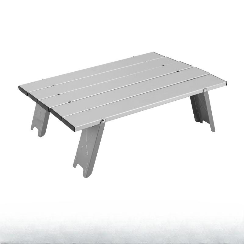 Mini Camping Table Ultralight Portable Aluminum Alloy Outdoor Table Roll-Up Folding Table for Backpacking Picnic BBQ