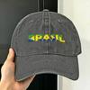Brasil Flag  Sun Baseball Cap  Casual Unisex Adult Washed Hip Hop Hats Adjustable Design Outdoor Gym Baseball Caps Gift Idea