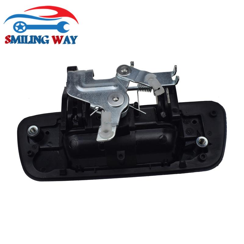 ידית דלת תא מטען אחורית שחורה ללא חור למפתח עבור שברולט קולורדו ו-GMC קניון 2004 2005 2006 2007 2008 2009 2010 2011 2012