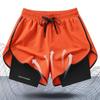 Herren & Damen Eis Seide Schnelltrocknende Shorts Sommer Herren Locker Atmungsaktiv Fake Zweiteiler Fitness Workout Shorts Herren Fitnessstudio Laufen Tägliche Kleidung