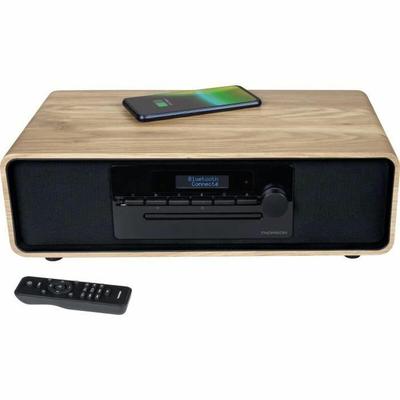 Thomson MIC300IDABBT Micro Hi-Fi System 75W Wood/Black