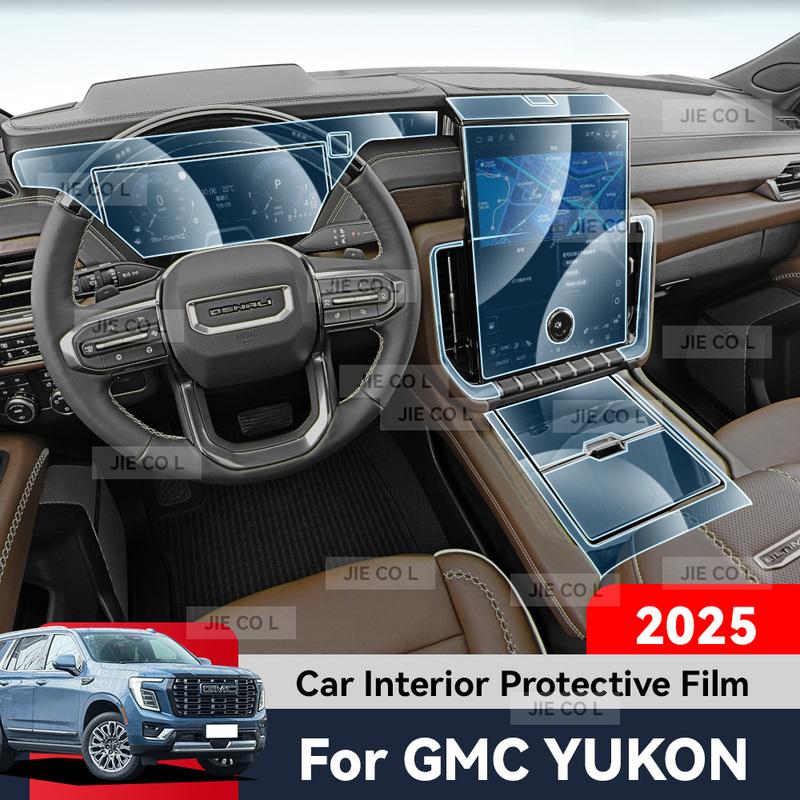 Auto Central Control Screen TPU Navigation Anti Scratch interior Protection Film GPS For GMC YUKON 2025