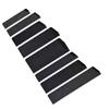 A84E-Universal 8-Piece Knife Edge Guard Set Black ABS Plastic Sheath Non-Toxic Felt Lining For Chef Kitchen Tools
