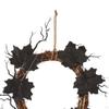 Halloween Wreath Creepy Decorations Haunted House Garland Wall Hanging for Photo Props