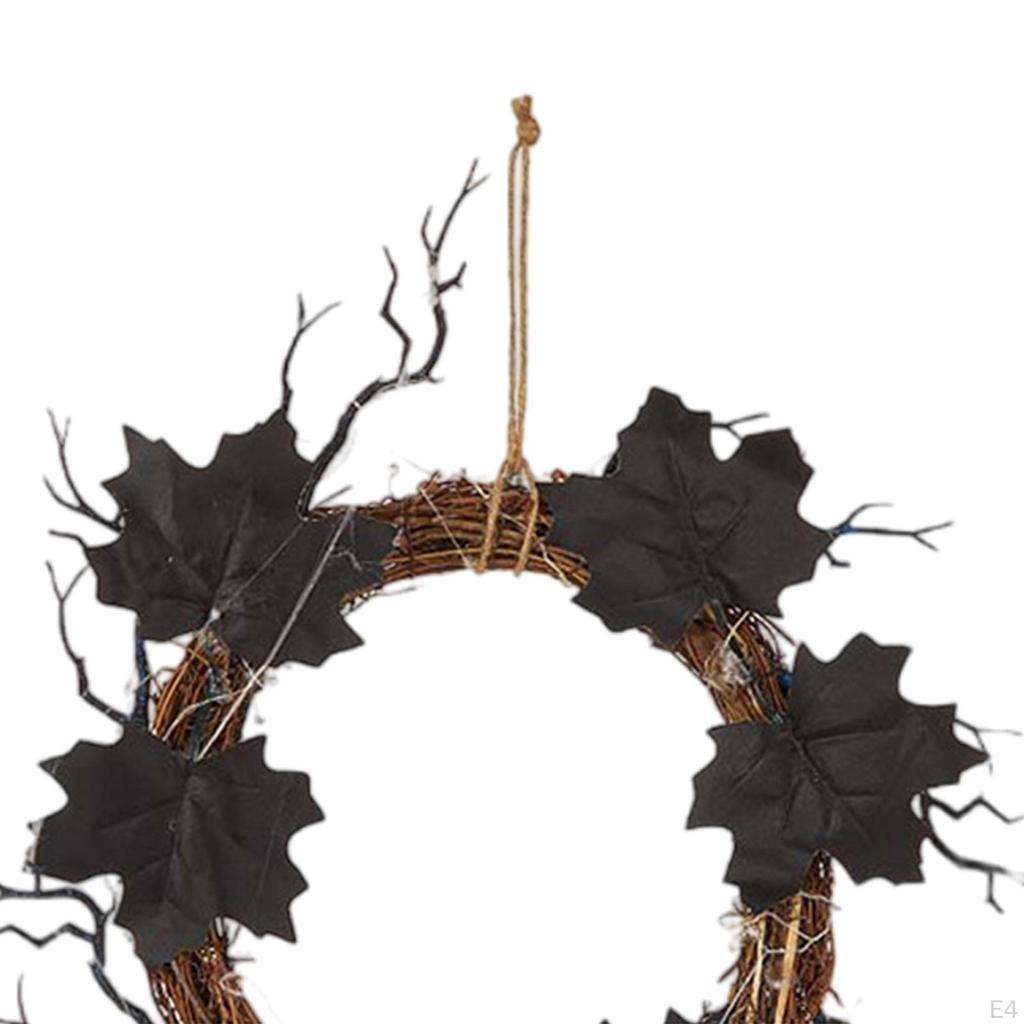 Halloween Wreath Creepy Decorations Haunted House Garland Wall Hanging for Photo Props