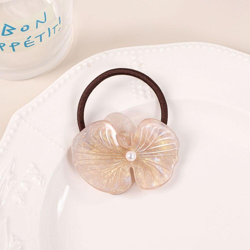 Acetic Acid Butterfly Orchid Hairpin Korean Style Fresh Barrettes Flower Duckbill Clip  Decoration