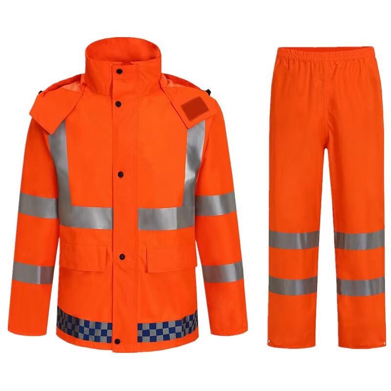 High-Visibility Reflective Kids Split Rain Suit