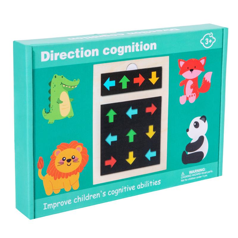 

Wooden direction Cognitive color game Toddler Early childhood education Enlightenment Puzzle training Puzzle building block Board game toy