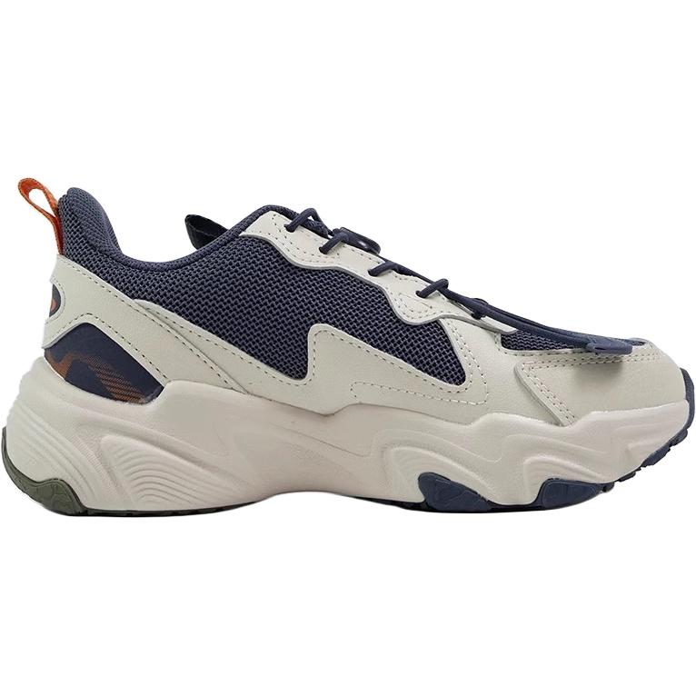 Li Ning Kids Sports Lifestyle Series Synthetic Leather Comfortable Versatile Durable Lightweight Shock Absorption Low Top Casual Shoes YKCU178-1