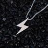 Stainless Steel Lightning Charm Necklaces For Men Boyfriend Gifts Versatile Fashion Jewelry