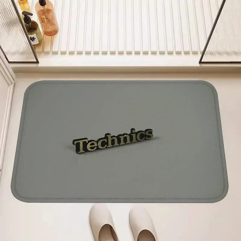 Modern Technics Record Player Theme Carpet for Living Room Decor Bedroom Kitchen Entrance Door Mat Bedside Area Soft Foot Mat