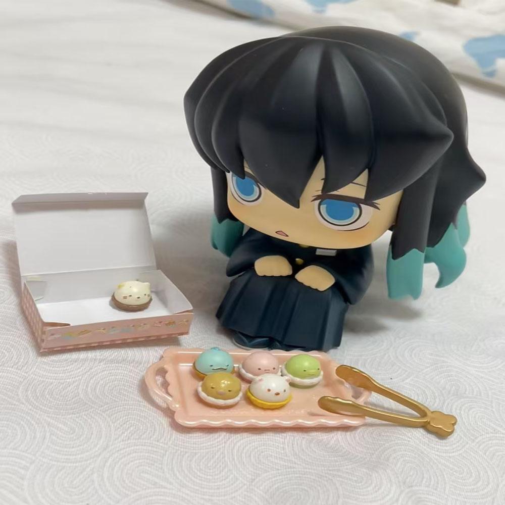 Demon Slayer Anime Figures 10cm Tomioka Giyu & Muichiro Tokito Kawaii Collectible Model Toys