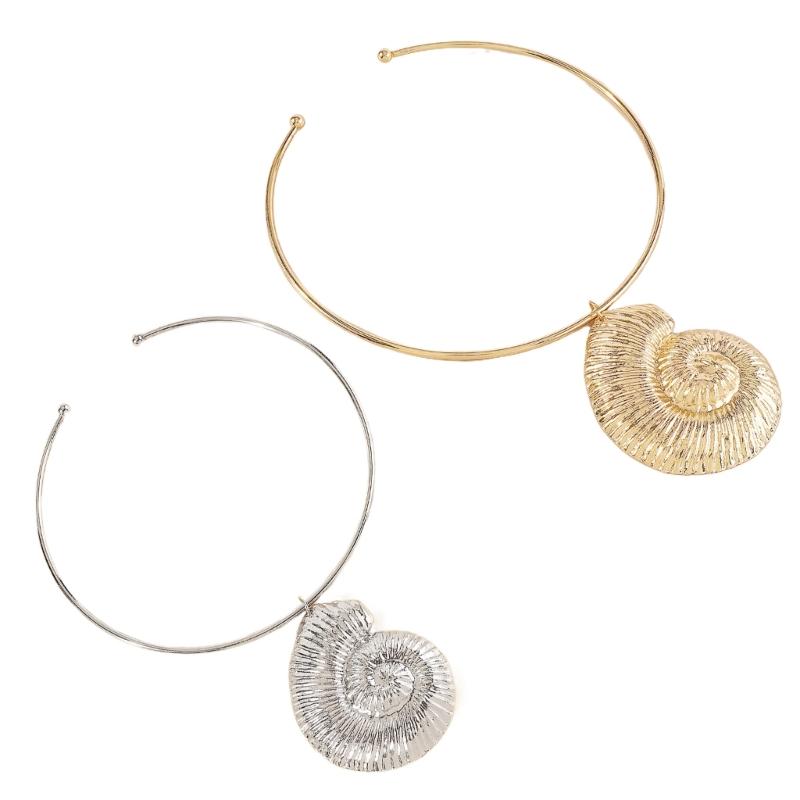 Y2K Beach Collar For Women Teens Beach Vacation Seashells Necklace Decoration