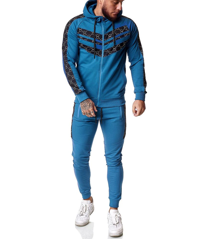 

Мужской спортивный костюм Fashion Tracksuit 13108 синий