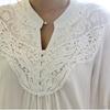 Ladies Hollow Blouse T Shirts Tops Lace Tunic Top Shirt Freesize Chiffon