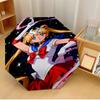 Sailor Moon Umbrella with Automatic Open/Close & Self-8-Rib Heavy-Duty Umbrella, Compact Travel Umbrella Suitable for Outdoor