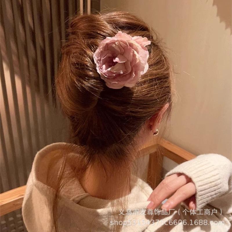 Dried Rose Hairpins Ancient-style HanfuRetro Cheongsam Accessories Updo Hairpins Hairpins and Hair Ornaments