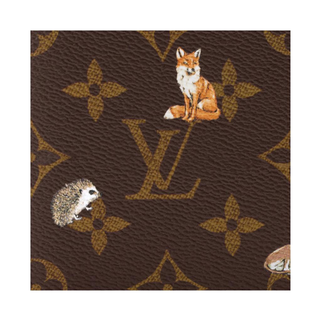 Louis Vuitton Monogram Forest Print Coated Canvas Wallet Men Wallets Brown M27057