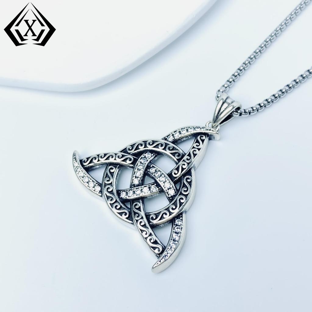 Collana Pendente Triangolo Celtico Simbolo Vichingo