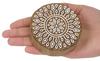 IBA Indianbeautifulart Textile Printing Block Asian Mandala Hand Carved Wooden Stamp Wood Block Printing Textile Stamps For Fabric  Pottery Blocks-3