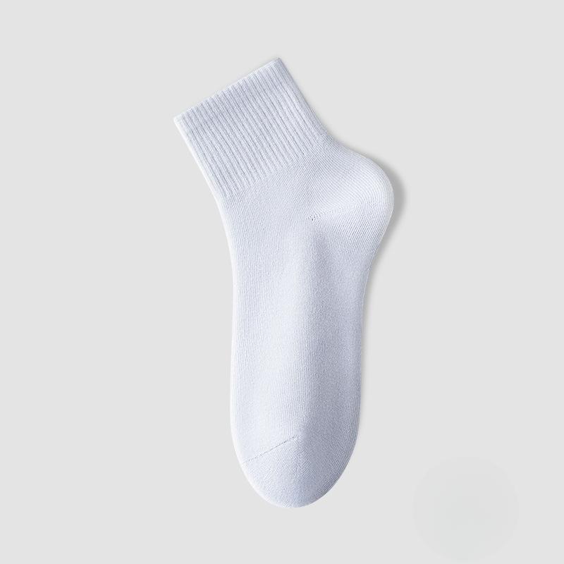 Pure Cotton Women's Mid-calf Boneless Socks, Anti-odor and Sweat-absorbing Women's Short Socks for Summer