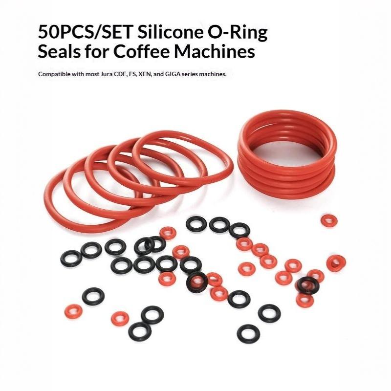 20/50/100 Pcs Silicone O-Ring Seals Maintenance Set Compatible With Jura Series Coffee Machines