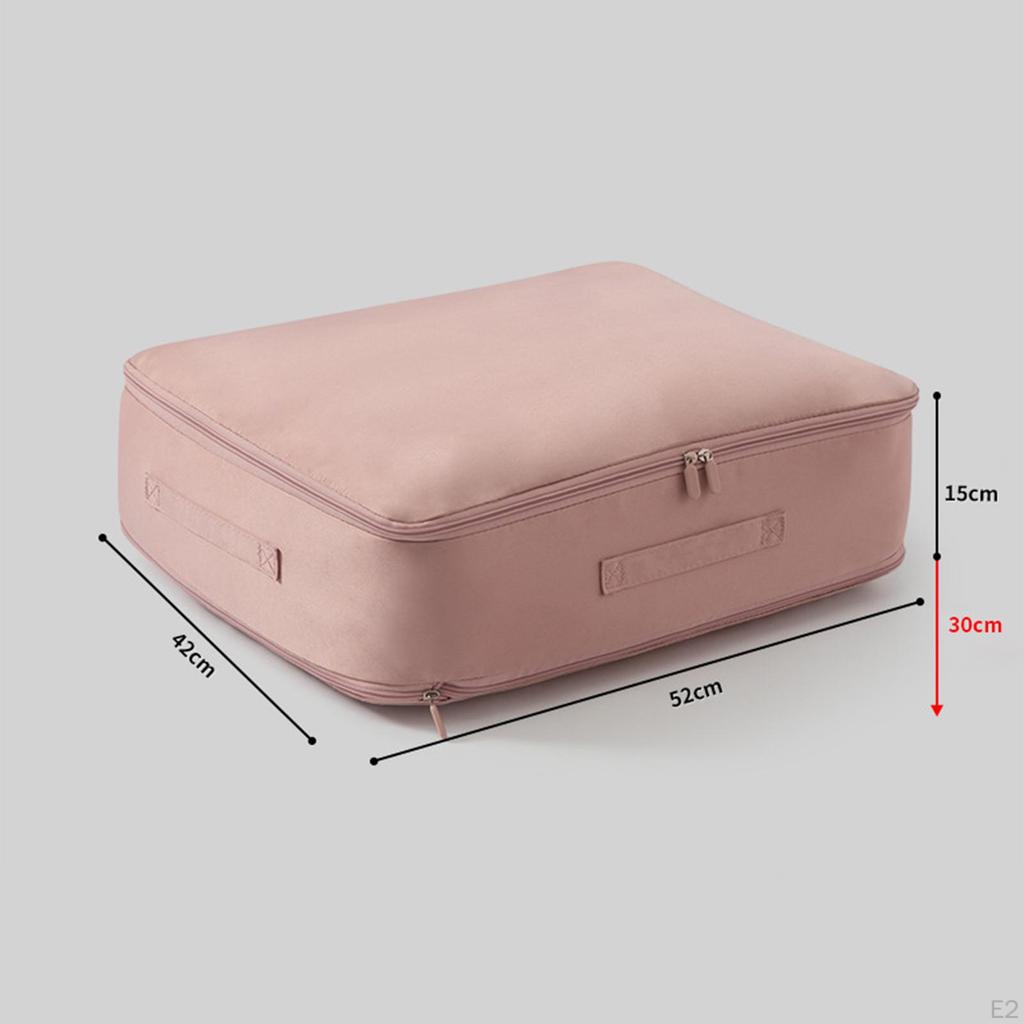 Platzsparende Selbst Kompression Organizer, Kleidung Lagerung Tasche mit Zipper Griff Tote für