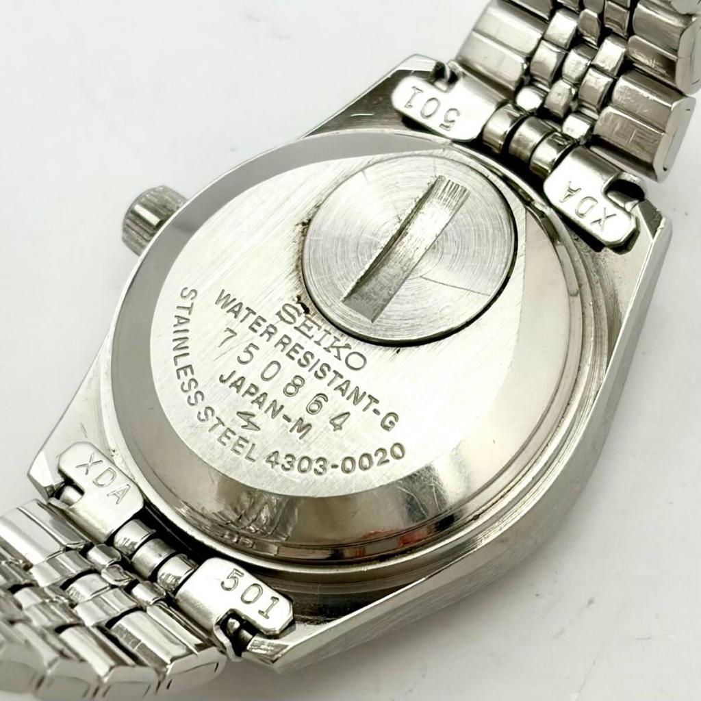 [New battery] SEIKO Seiko ladies watch silver day date 4303-0020 750864