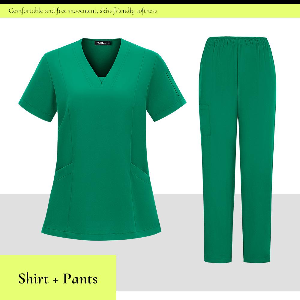 Unisex Quick-Drying Dental Clinic Scrub Suit and Surgical Gown