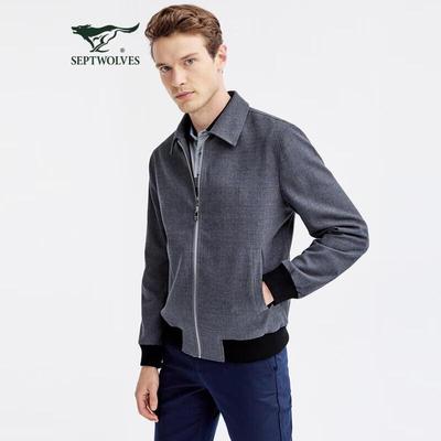 Seven Wolves Herren Karo Business Casual Jacke