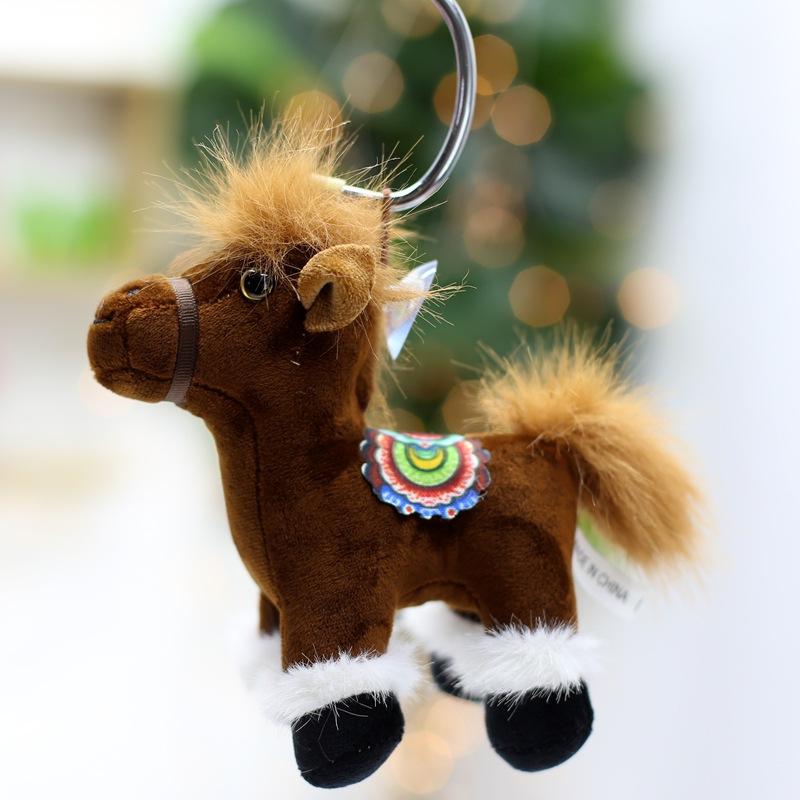 Simulated Horse Plush Toys Creative Year of The Horse Mascot Pendant Doll Home Decoration Zodiac Horse Hanging Decoration