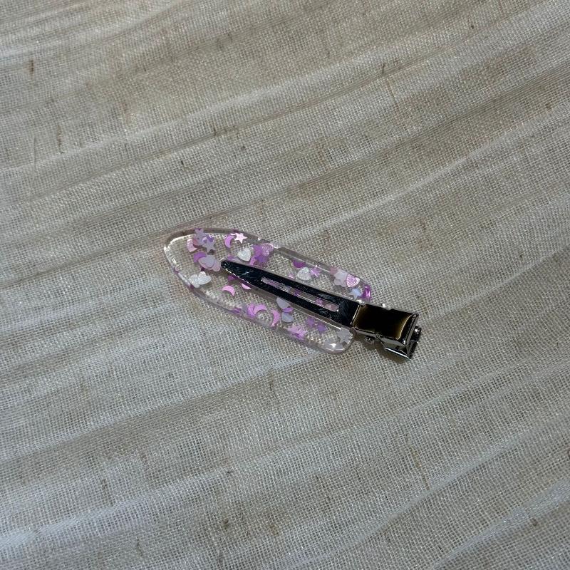 Handmade Clear Duckbill Hair Clip Set INS Transparent Style No Crease Multicolor Hair Clips for Girls Bang Fixing