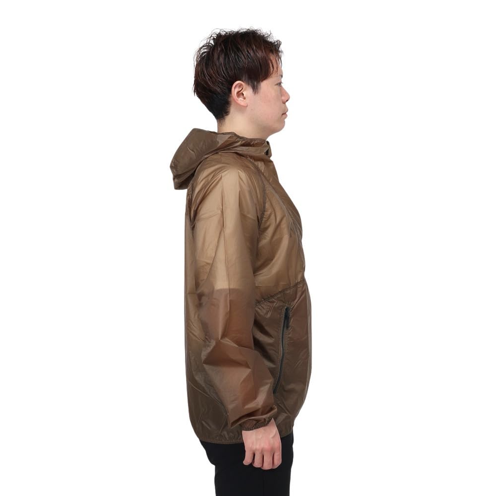 North Free Run water kelp L [The Face] Anorak, unisex, repellent, windproof, lightweight, tan,