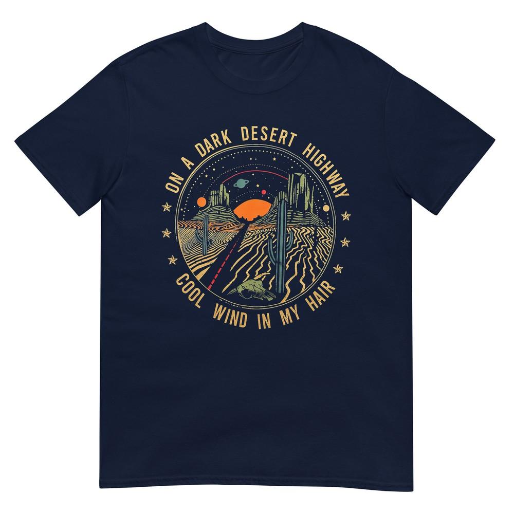 Retro On A Desert Highway Cool Wind In My Hair Tshirt S