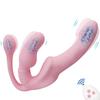 Strapless Strap On Dildo Vibrator Anal Plug Massager Lesbian 3 In 1 Vibrator G-Spot Stimulate Clitoris Sex Toy for Couple