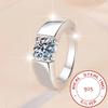 Luxurious 925 Silver 6-10# Exquisite Zircon Ring Women'S Fashion Wedding Gift Jewelry Accessories