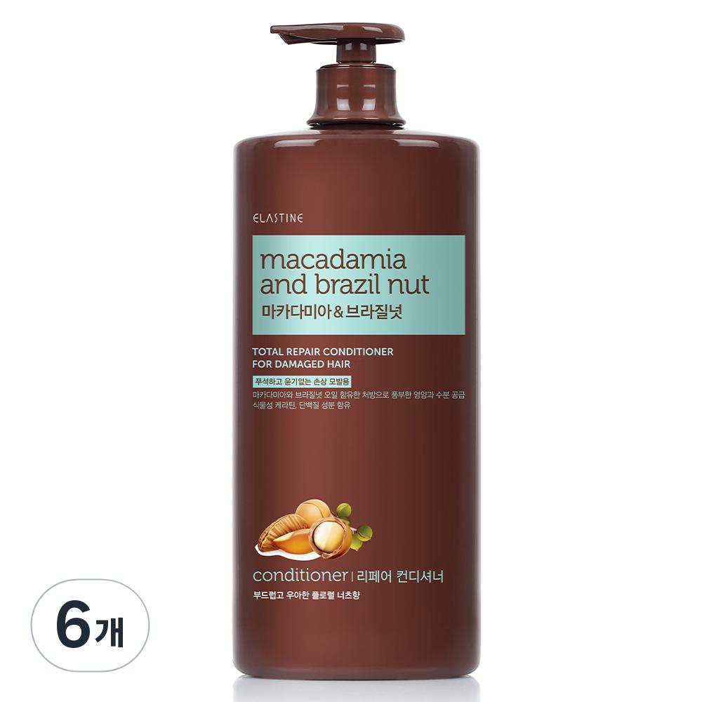 

Кондиціонер Elastine Макадамія та Бразильський горіх для пошкодженого волосся, 1500 мл, 6 штук