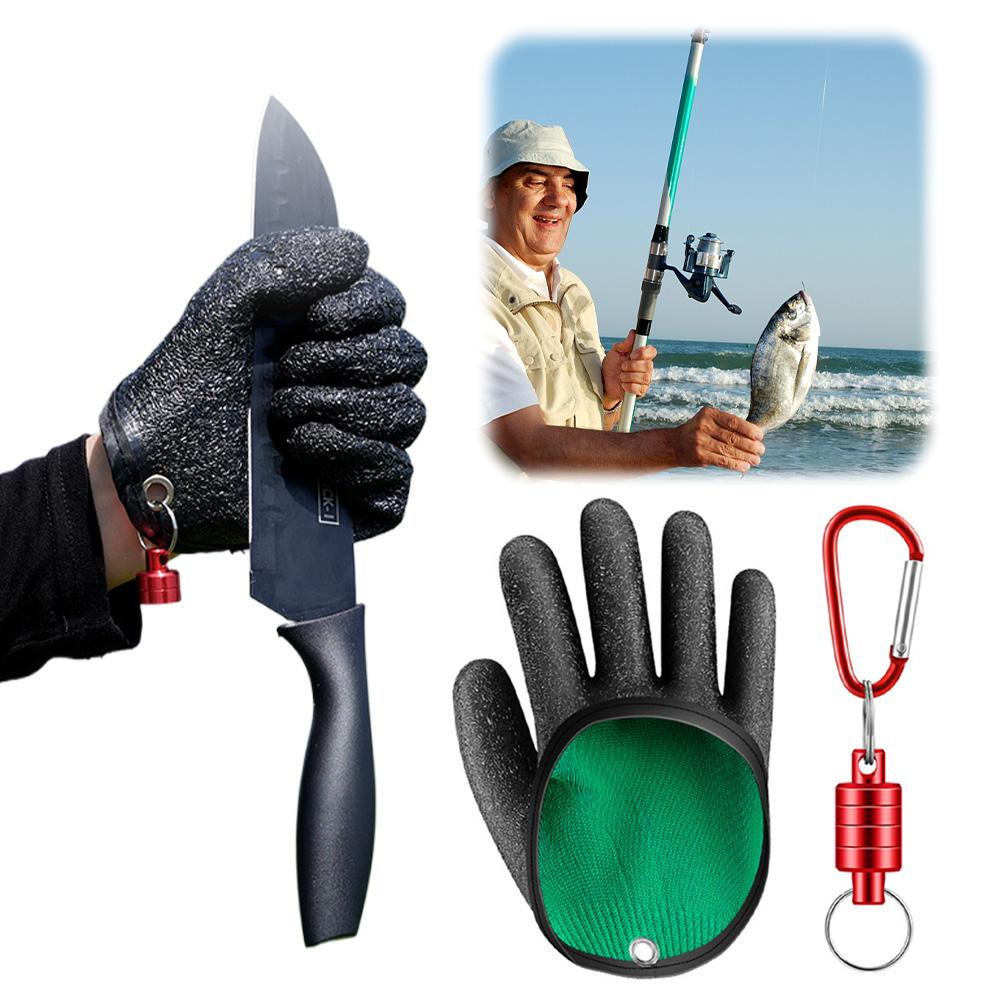 Fishing Gloves Anti-slip Fisherman Professional Catch Fish Gloves Puncture Resistant Fishing Catching Gloves Fishing Accessories