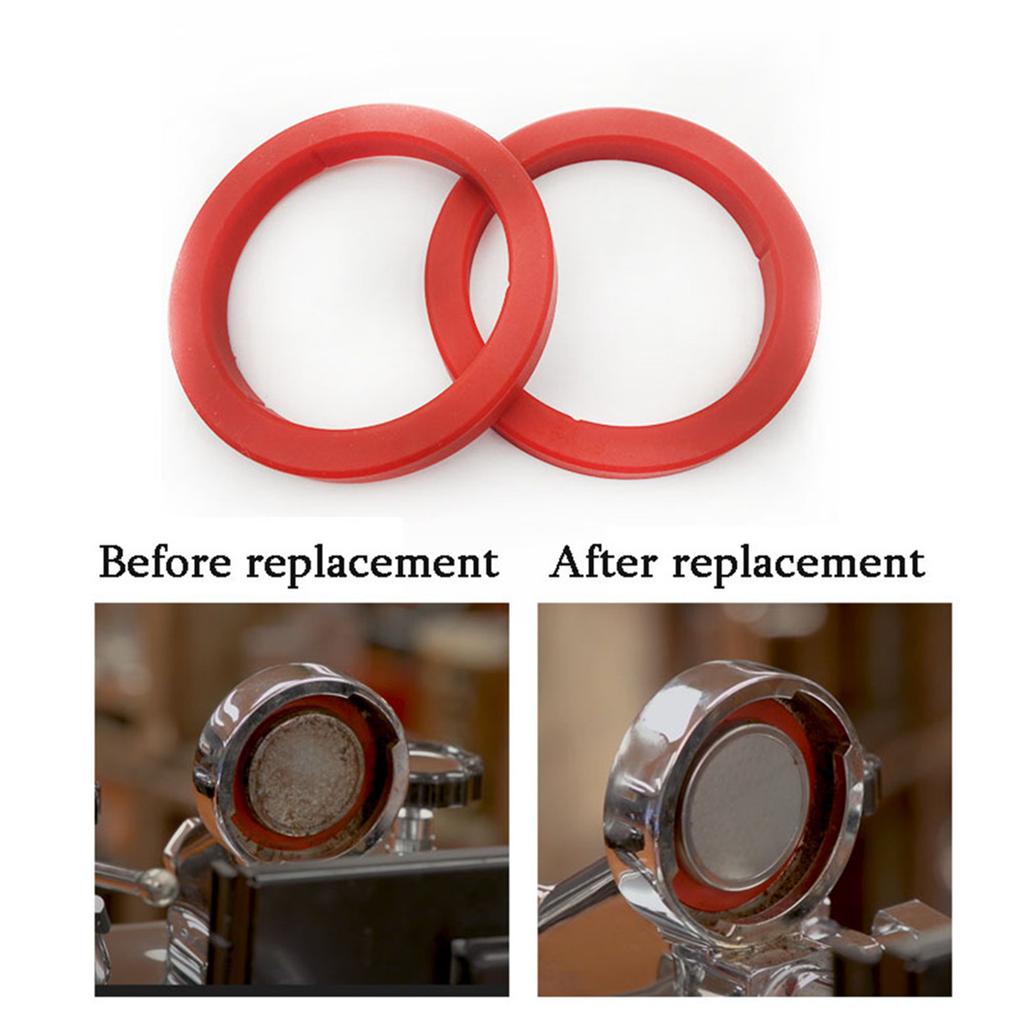 2 Pieces Sealing Rings Coffee Machine Accessories Silicone Steaming Rings Group Head Gasket Silicone Material for Coffee