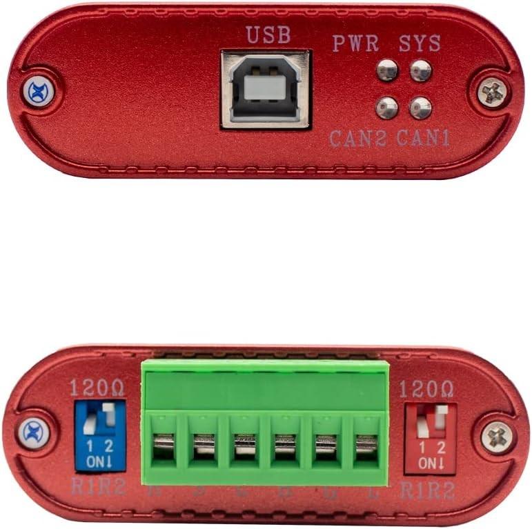 CANalyst-II USB to CAN Analyzer CAN-BUS Converter Adapter Support ZLGCANpro
