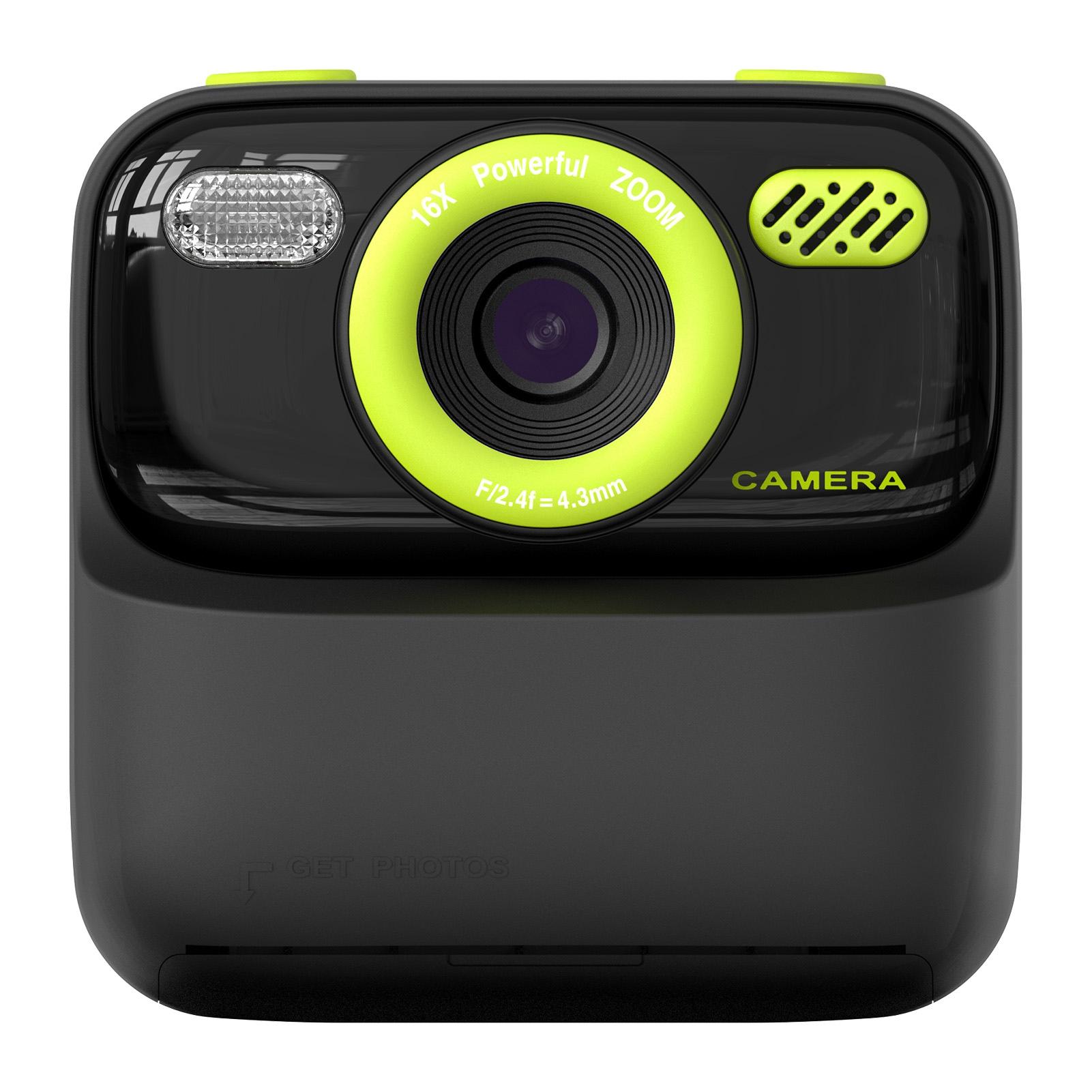 

Детская камера мгновенной печати, универсальная видео-фото игрушка, экран 2,4 дюйма, встроенная карта памяти 32 ГБ разноцветный