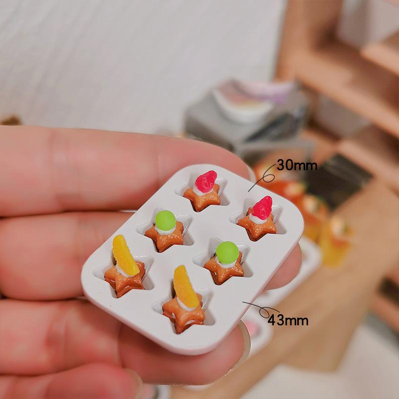 

1/12 кукольный домик имитация торта бисквит набор форм для выпечки кукольный домик еда украшения кукольный домик десерт магазин декорации