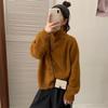 Knitted Cropped Women's Sweaters Cardigan Long Sleeve Sweater Coat Autumn Winter Chic Casual Outerwear Knitwear Top