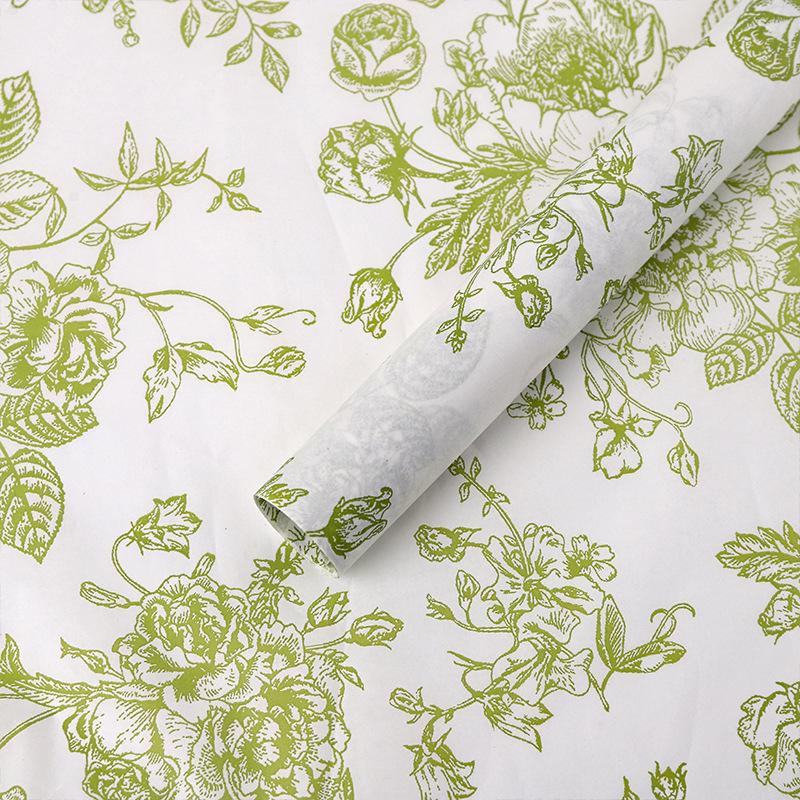 Exklusives florales Seidenpapier zum Einwickeln und Auslegen